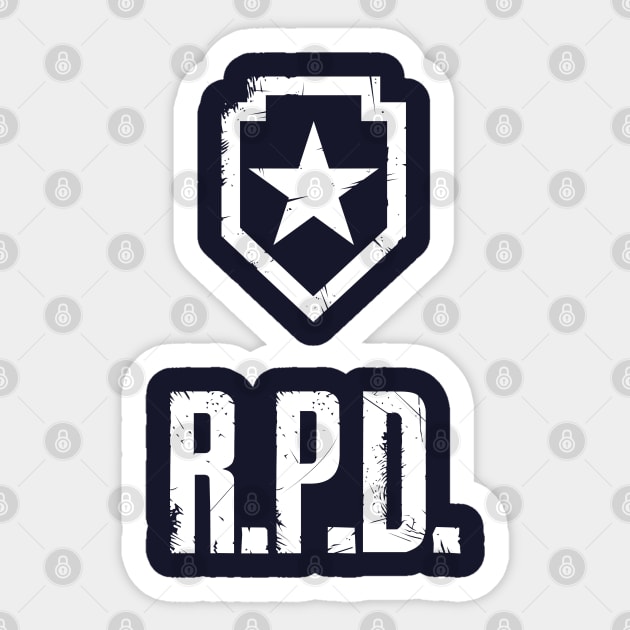 RESIDENT EVIL R.P.D. shield Sticker by FbsArts